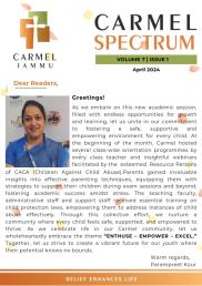 Carmel Spectrum VOL 7  ISSUE 1